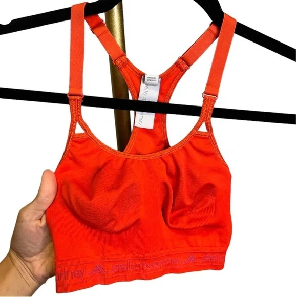 Stella McCartney x Adidas orange pomegranate sports bra - Picture 2 of 12